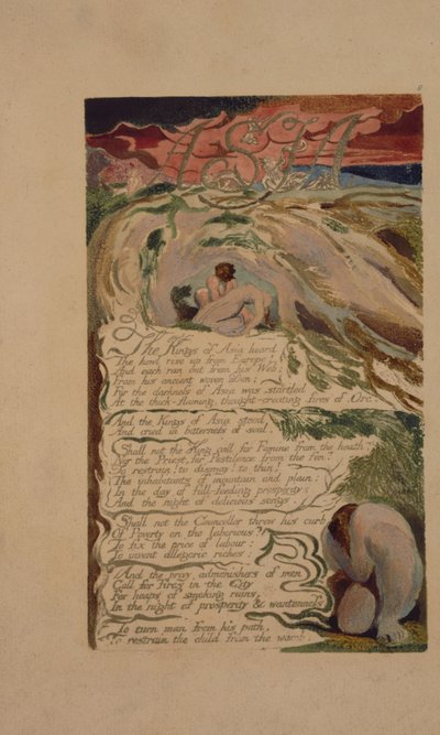 Plate 6 from The Song of Los, copy B, in the collection of the Library of Congress by William Blake